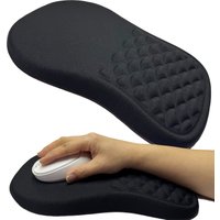 Halloween ergonomic mouse pad with wrist support, designed for easy and responsive mouse movement with viscoelastic foam cushion