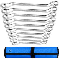 Metric 5.5-22mm Offset Ring Spanner Double Head Combination Wrenches Garage Workshop Repair Hand Tool Double Ended Wrench