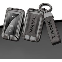 Zinc Alloy Car Remote Control Key Case Cover Shell for Tank 300 500 Protective Keychain Buckle Bag Set Interior Accessories