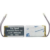 400mAh 616-0223 616-0224 Battery For Apple Ipod Nano 1st 2/4GB MA004LL/A MP4 MP5