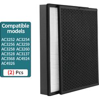 FY3432 FY3433 NanoProtect Replacement True HEPA Activated Carbon Filter for Philips Air Purifier AC3252 AC3254 AC3256 AC3259