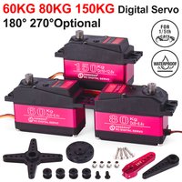 RC Steering Servo High Torque Servo Waterproof 60Kg 80Kg 150Kg 1/5 1/6 servo HV Metal Digital for HPI Baja 5B SS RC Car