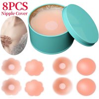 Silicone Nipple Cover Reusable Women Bra Sticker Breast Petal Strapless Lift up Bra Invisible Boob Pads Chest Pasties Intimates