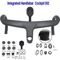 AliExpress NONE Road carbon handlebar carbon power internal cable wiring bicycle handlebar DI2 for SL8 28.6mm bike frame parts 380-440mm