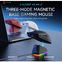 AJAZZ AJ139P V3 Mc Magnetische Basis 800mAh Akkulaufzeit Kabellose Gaming-Maus Geeignet für Gaming und Büronutzung