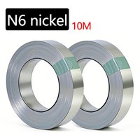 10 m N6-Nickelstreifen, 0,1/0,12/0,15/0,2 mm Dicke, hochleitfähiges Nickelband für 18650 21700 Li-Ionen-Batterie-Punktschweißen