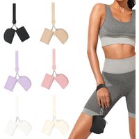 Cute Zipper Around Wristlet Wallet Detachable Small Dual Pouch Wristlet Keychain Purse Mini Coin Pouch for Women Girls