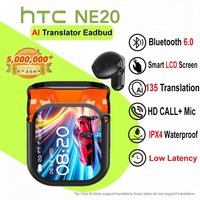 HTC NE20 Bluetooth Earphone Language Translate Wireless Earbud High Quality HIFI Sound Sports Game Music In Ear Headphones