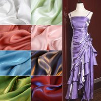 100*150cm Gradient Satin Fabric Shirt Dress Cloth Fabric DIY Handmade Sewing Material By The Meter
