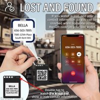 E-ink Display Keychain 1.54 Inch Memory Photo Transfer Screen 4 Color Badge Luggage Tag Pet Locator for iPhone iOS