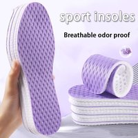 PU shock-absorbing sports insoles Summer breathable cool insole Men Women Shoes Insoles 2Pcs/4Pcs