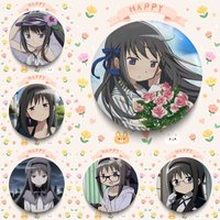 Akemi H-homura Badges Creative Tinplate Soft Button Pins Animal Icon Brooch Lapel Backpack Badge Accessories Pin S
