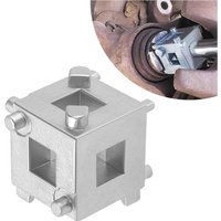Cube Brake Caliper Compression Tool Steel Brake Caliper Tool for Car Rear Disc Brake Piston with 3/8" Square Driver Adaptor