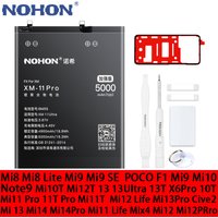 NOHON BM4E BM59 BM4W BM4F Battery for Xiaomi 8 9 9T 9S 10 10S 10X 11 11T 12 12T Lite POCO M4 F3 X3 X4 X5 Ultra Pro Batteries
