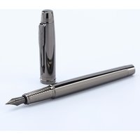 1 Pc Silver Gray High-end Business Metal Pen, Lridium Pen Tip Medium size 0.5mm.For School Classroom, Office, Daily Writing