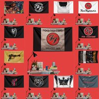 Foo Fighters Inspired Rock Music Flag 3x5 FT 90x150cm Polyester Decorative Banner Tapestry For Music Fans Bedroom Wall Decoratio