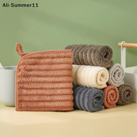 【A3】5Pcs Soft Absorbent Hand Towel Set - 11.8*11.8 Inch Quick Drying Washcloths For Household And Daily Necessities