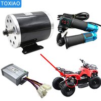 MY1020 electric scooter Motor 500W 800W 1000W Electric ATV kart brush motor 12V24V36V48V Motor controller Throttle kit