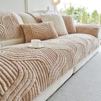 New Wave Striped Sofa Cover Multi-size Extra Thick Couch Seat Mat Non-Slip Washable Sofa Towel Covers Home Decor