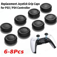 6-8Pcs Replacement Joystick Caps for PS5 /PS4 Controller Anti-Slip Thumb Grips Cap Button Repair Part for PS5 Gaming Accessories