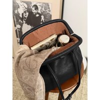 Black Large Capacity Tote Bag Women's Commuter Luxury Handbag Single Shoulder Bag Soft Cowhide Leather Daily Use Bag