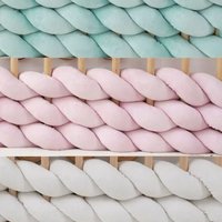 5M/3M Anti-kollision Streifen Diy Baby Spleißen Bett Gewebt Zaun Leitplanke Dekoration Krippe zaun Soft Pack Ins Wind und Mahua