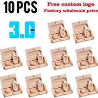 10PCS Wholesale USB3.0 128GB Free Custom Logo Memory Stick 64GB Wedding Gift Pen Drive 32GB High Speed USB 3.0 Flash Drive 16GB