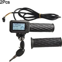 6/8 WIRE Cyling With Display Ebike Throttle Speed Control Lever Bicycle Handlebar E-Bike Electric Vehicle Display Thruster Parts