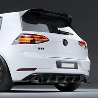 Czarny błyszczący spojler dachowy w stylu Oettinger 2 Gen do VW Golf 7 MK7 GTI GTD R TSI TDI R-Line 2013-2020, tuningowe bodykity
