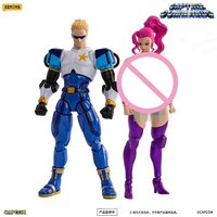 Official CAPCOM Licensed 52TOYS Lightning Dance Captain Commando Carol Electric Maiden Movable Action Figure Model Toy Gift