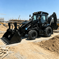 CN35-45 10 Tons 4x4 Wheel Loader Multifunctional Backhoe Loader Two-End Operation Factory Direct Sales Customizable Garden Farm