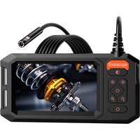 8mm 1080P HD Industrial Endoscope 4.3'' IPS Screen & 1–30m Rigid Cable IP67 Borescope for Car & Pipeline Inspection