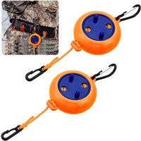 10M Retractable Portable Travel Camping Washing Line Rope Reel Clothesline Outdoor with Carabiner Hook Hiking Outdoor Gadgets