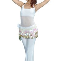 Thailand/India/Arab Dancer Sequins Tassels Skirt Women Sexy Belly Dance Hip Scarf Wrap Belt Dancer Skirt Female Show Costumes