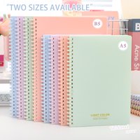 A5/B5 Multi color Soft Elastic Spiral Soft Coil Notebook 70 sheets, with an easy to tear inner page design