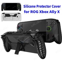 Silicone Skin for ASUS ROG Xbox Ally X Case with Stand Anti-Scratch TPU Protective Cover for ROG Xbox Ally Gaming Accessories