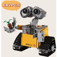 Disney 687PCS Creative Wall E Robot Model 21303 Festival Party Supplies Suitable Birthday and Christmas Decoration Gift