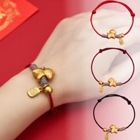 2026 Year of The Horse Hand Woven Red Thread Bracelet A Meticulously Crafted Zodiac Accessory for Good Fortune and Stylish Wear