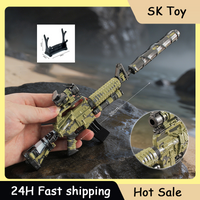 28cm Delta Force Game Peripherals CAR-15 Black Hawk Down Rifle Props Ornament Model Metal Crafts Figure Gifts Collections