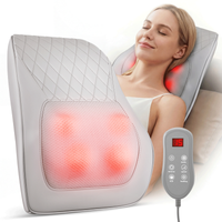 Oreiller de Massage électrique pour le cou, tête Shiatsu, réglage à 3 vitesses, masseur de corps, dos, taille, voiture avec chauffage, Massage vibrant, relaxation