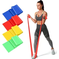 For Home Gym Fitness Stretching Strength Training Resistance Bands Exercise Physical Therapy Bands Yoga Pilates Pull Strap