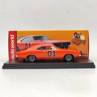 Auto World 1:43 for 1969 Chargr General Lee Red AWRSS1151 Resin Model Car Miniature Limited Collection Toy Vehicle Models