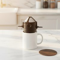 Reusable Coffee Filter Cup Portable Foldable Dual Mesh Dripper Eco Friendly for Camping Travel Work