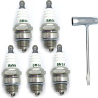 BM6A Spark Plug 2-Stroke Small Engine Ignition Replacement For Chainsaw Lawn Mower Brush Cutter Strimmer Garden Tools