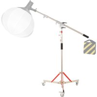 SH 320 cm Stainless Steel Heavy Duty Light Stand with Wheels, Adjustable Tripod Stand For Studio Softbox, Monolight, Reflector