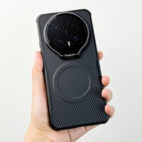 Case For Honor Magic 8 Lite Pro X9D X70 Light Luxury Magnetic Carbon Fiber Leather Lens Holder Cover Shockproof Bumper Funda