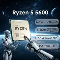 New Arrival AMD R5 5600 3.5GHz 6 Cores 12 Threads AM4 Socket Unlocked Gaming Processor for Global PC Builders Gaming Workstation