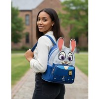 Cartoon Zootopia Movie Series Judy Character Adjustable Straps Mini Cartoon Bag Elementary Backpack Convenient Travel Bag Gift