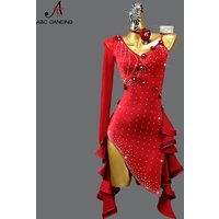 2026 Latin Dance Practice Clothing Girls Dress for Prom Competition Sport Costume Top Womens Sexy Suit Evening Party Skirt