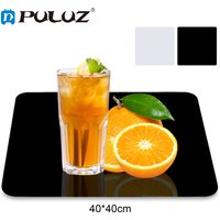 PULUZ 40x40cm Reflective White & Black Acrylic Reflection Background Display Boards for Product Table Top Photography Shooting